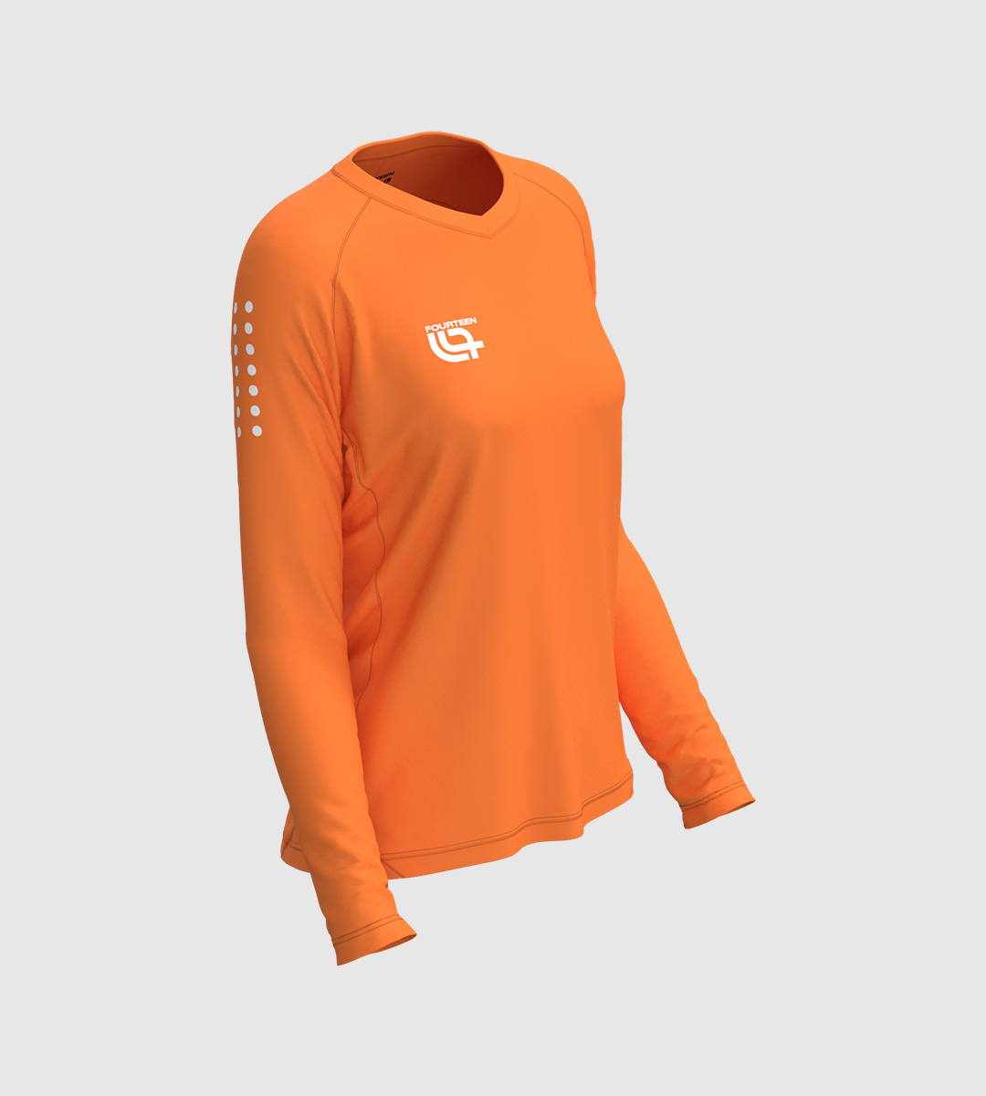 TC Drizia - Women Underwear Long Sleeve Shirt (Orange)