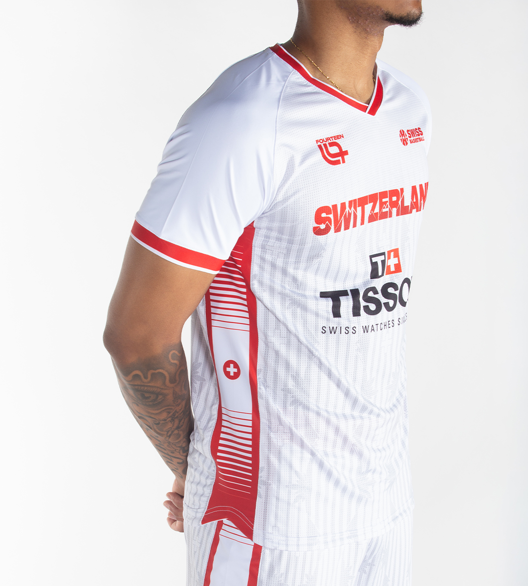 Swiss Basket - Players Shooting Shirt HOME