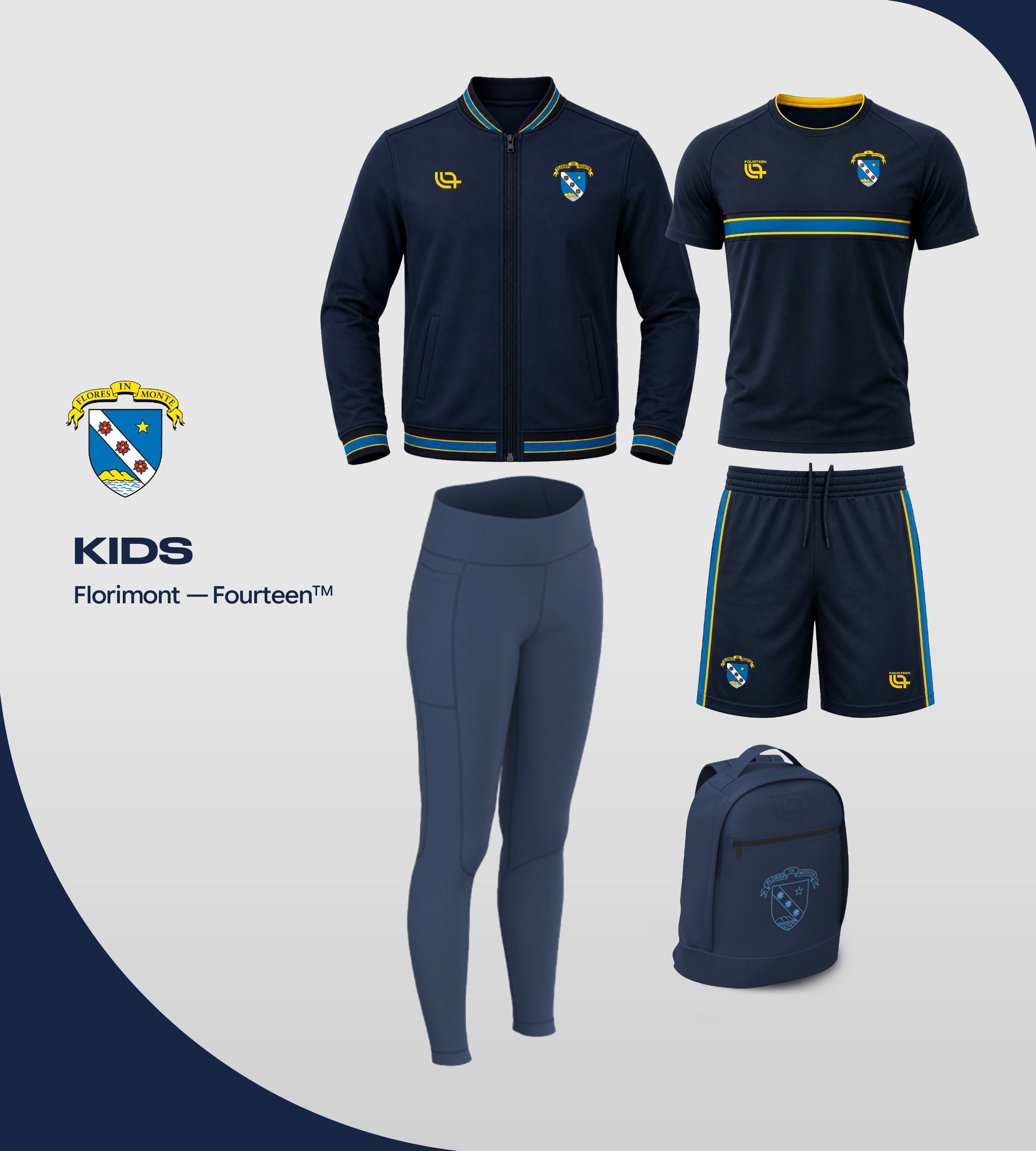 Florimont Kids Bundle With Leggings & Kids Sporty Backpack